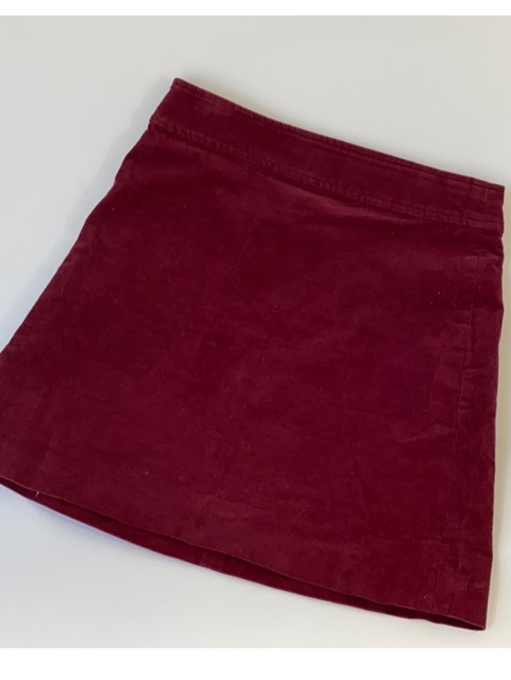 J Crew Mercantile Women’s Red/maroon corduroy skirt size 8